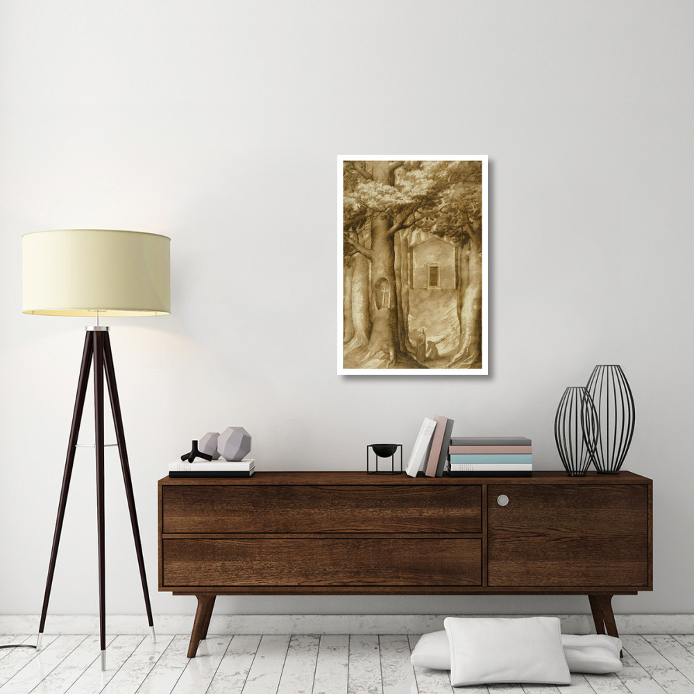 La Verna The Chapel of the Blessed Giovanni della Verna-Paper Art-26&quotx38"