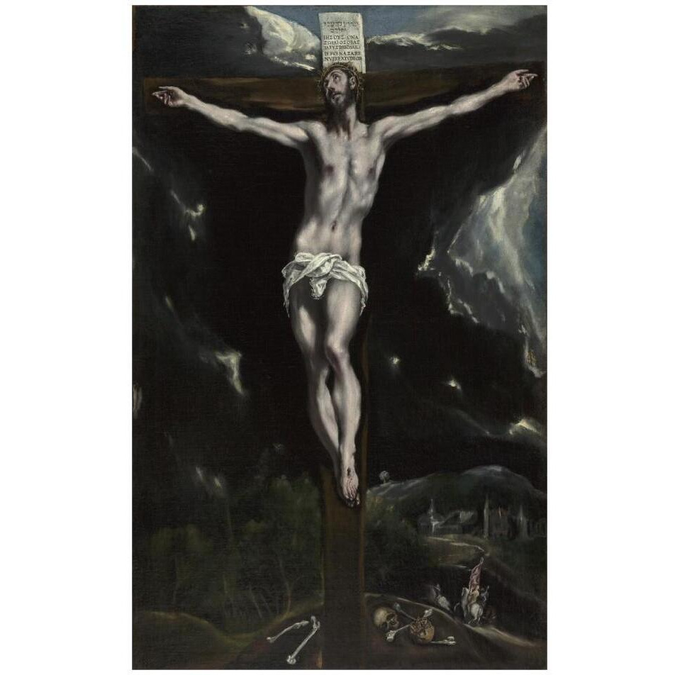 Christ on the Cross-Paper Art-21&quotx32"