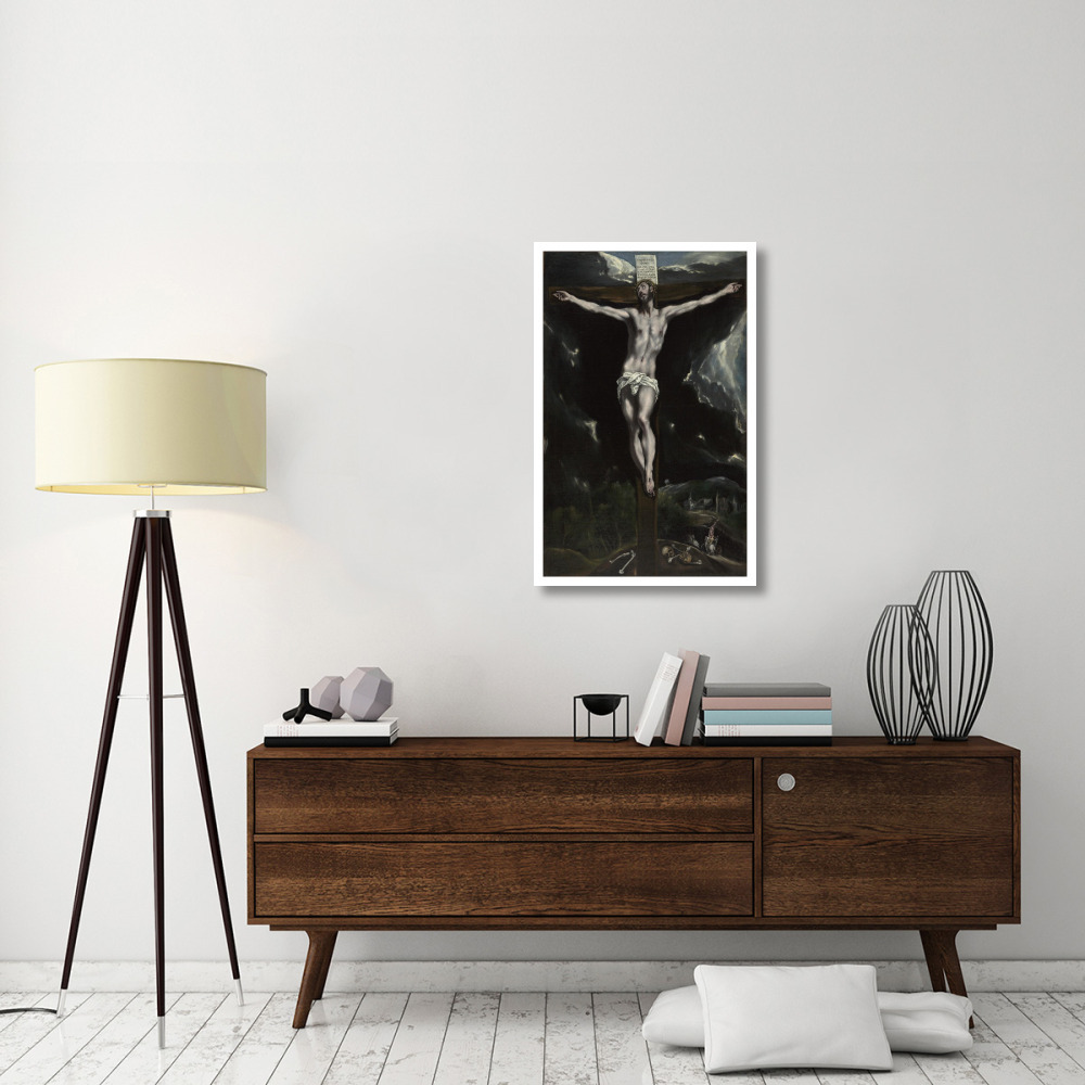 Christ on the Cross-Paper Art-25&quotx38"