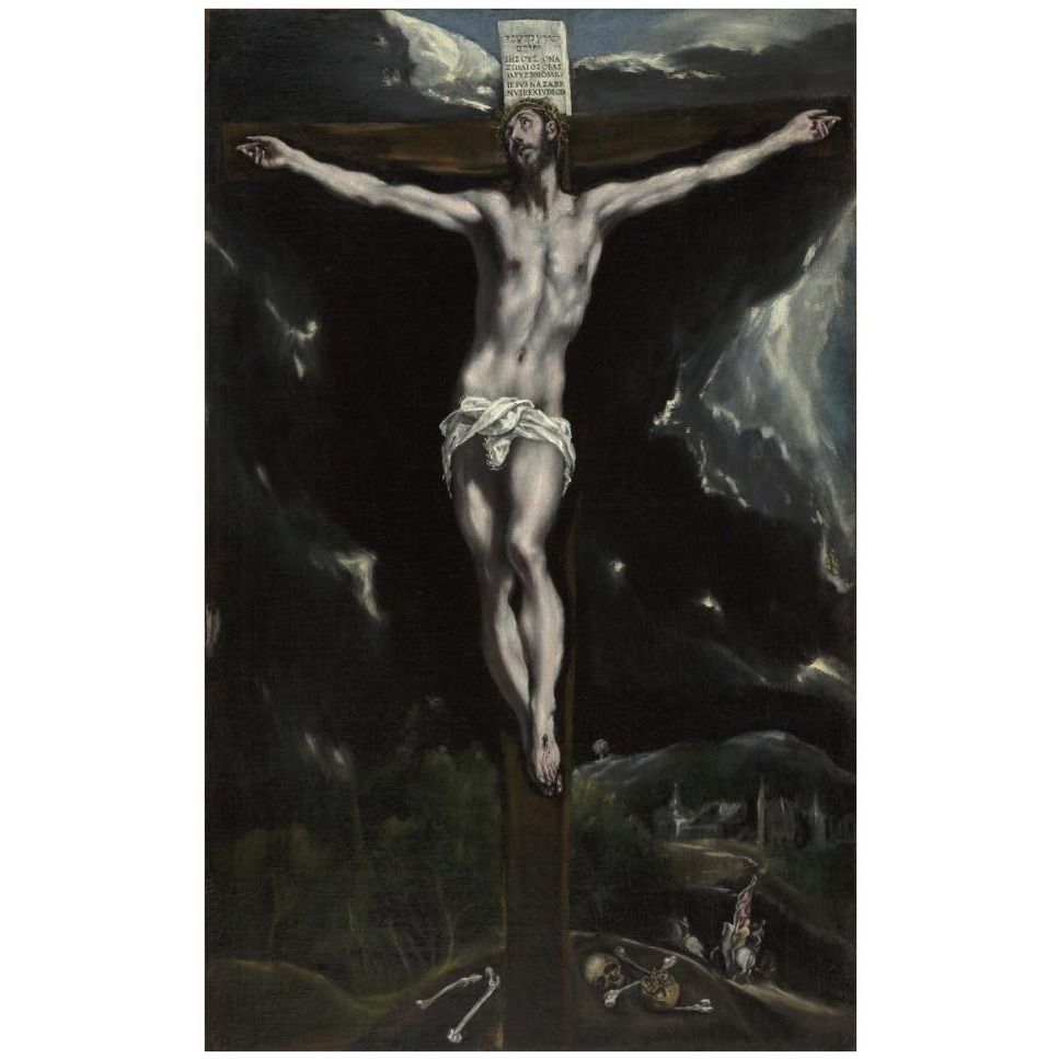 Christ on the Cross-Paper Art-27&quotx42"