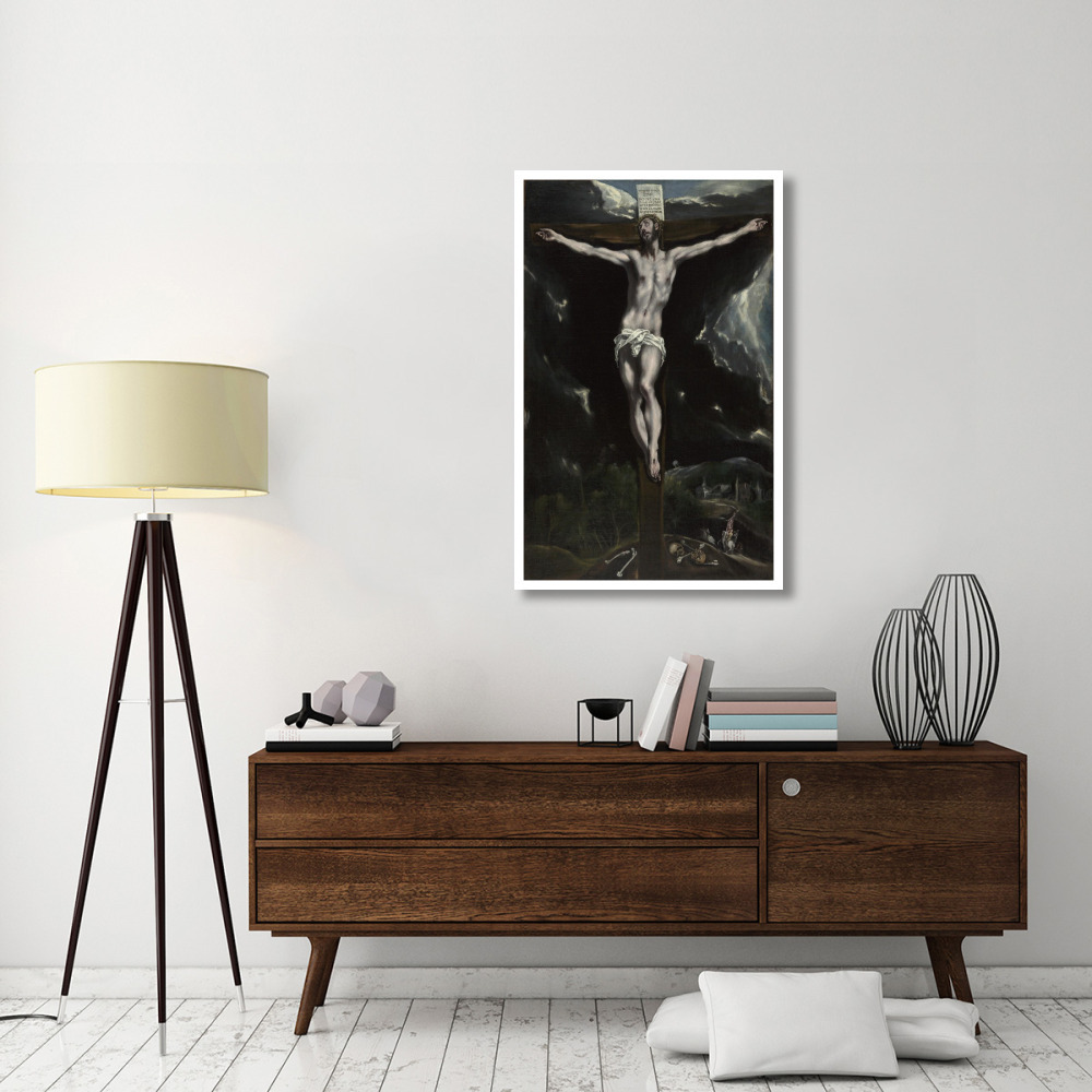 Christ on the Cross-Paper Art-30&quotx46"