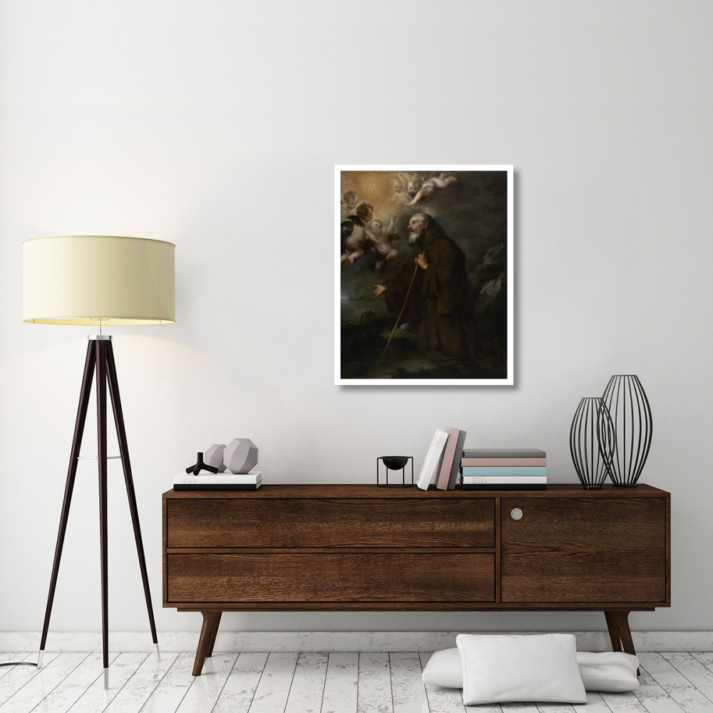 The Vision of Saint Francis of Paola-Paper Art-30&quotx37"