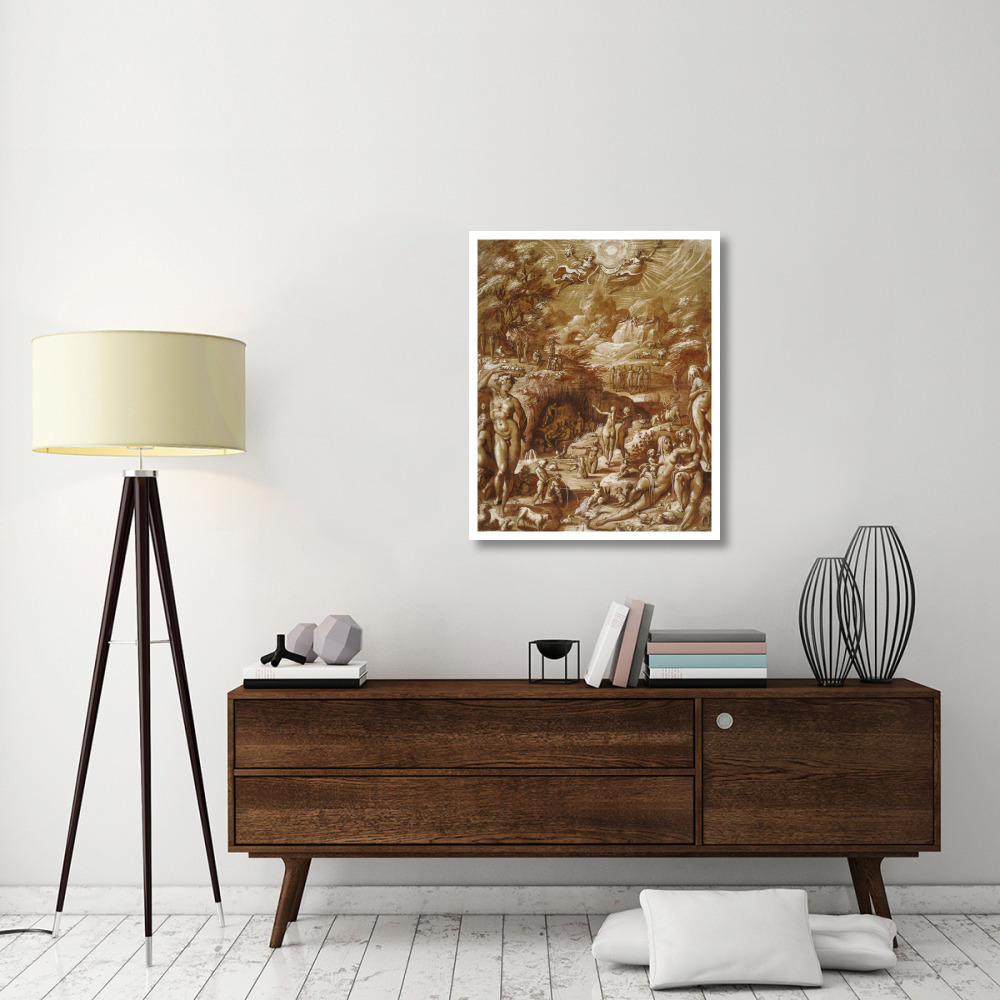 The Age of Gold-Paper Art-30&quotx37"