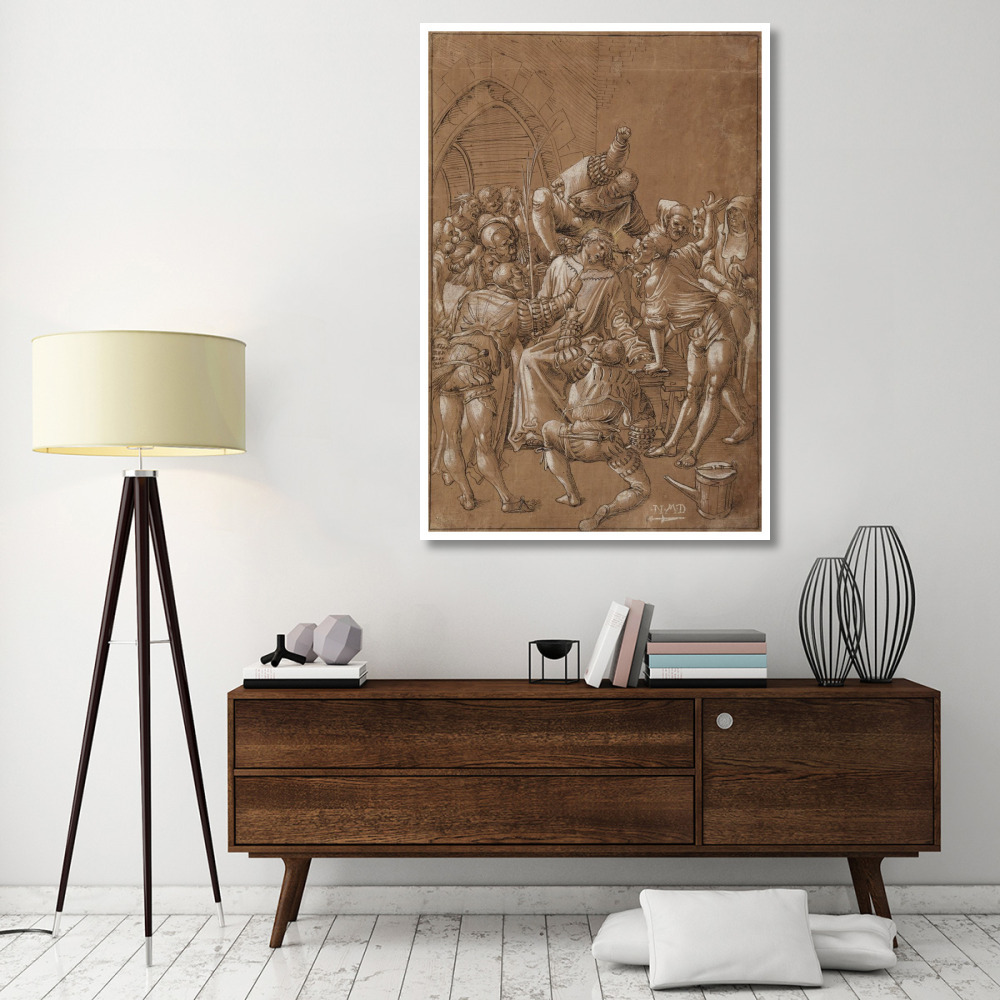 The Mocking of Christ-Paper Art-42&quotx62"