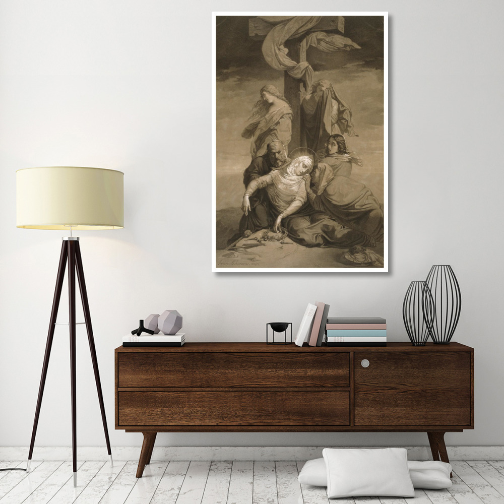 Lamentation at the Foot of the Cross-Paper Art-42&quotx62"