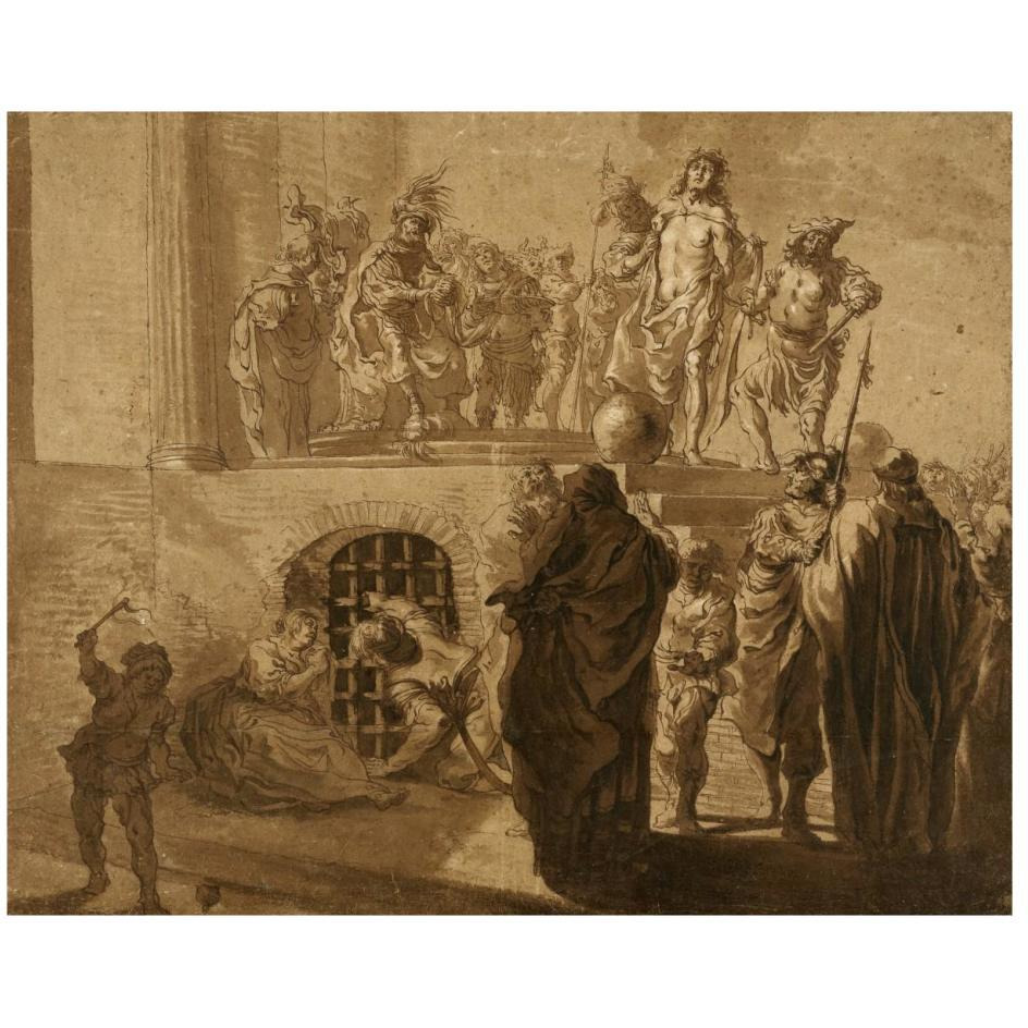 Christ Before Pilate-Paper Art-26&quotx22"