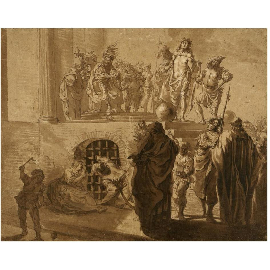 Christ Before Pilate-Paper Art-30&quotx24"