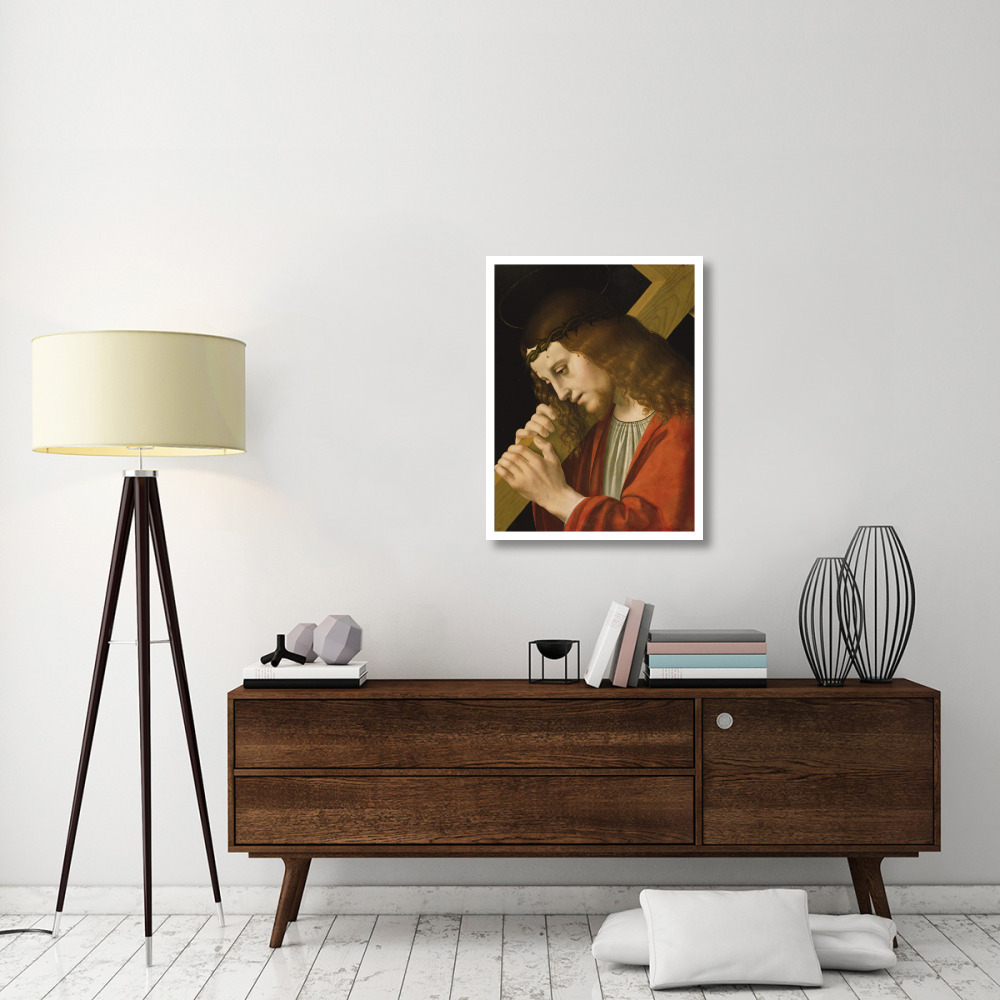 Christ Carrying the Cross-Paper Art-26&quotx34"