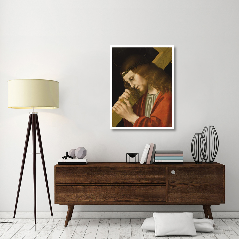 Christ Carrying the Cross-Paper Art-32&quotx42"