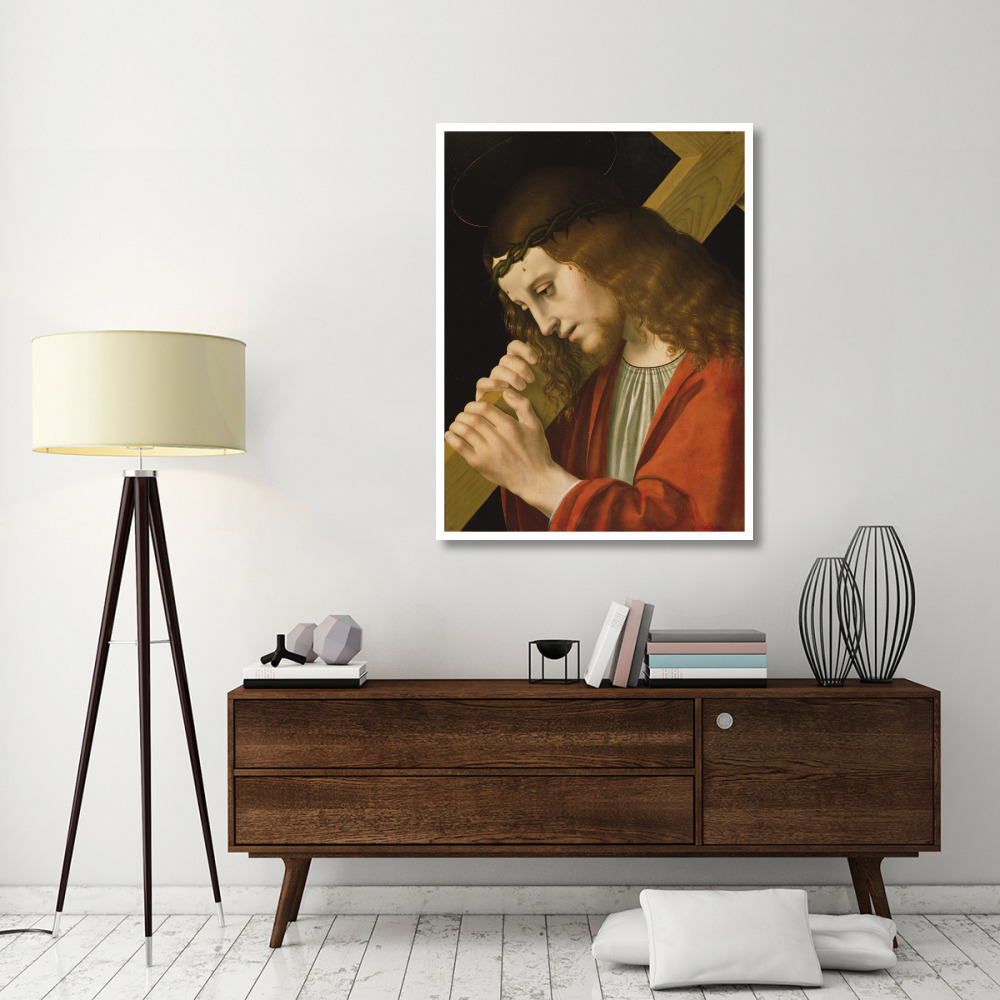 Christ Carrying the Cross-Paper Art-38&quotx50"