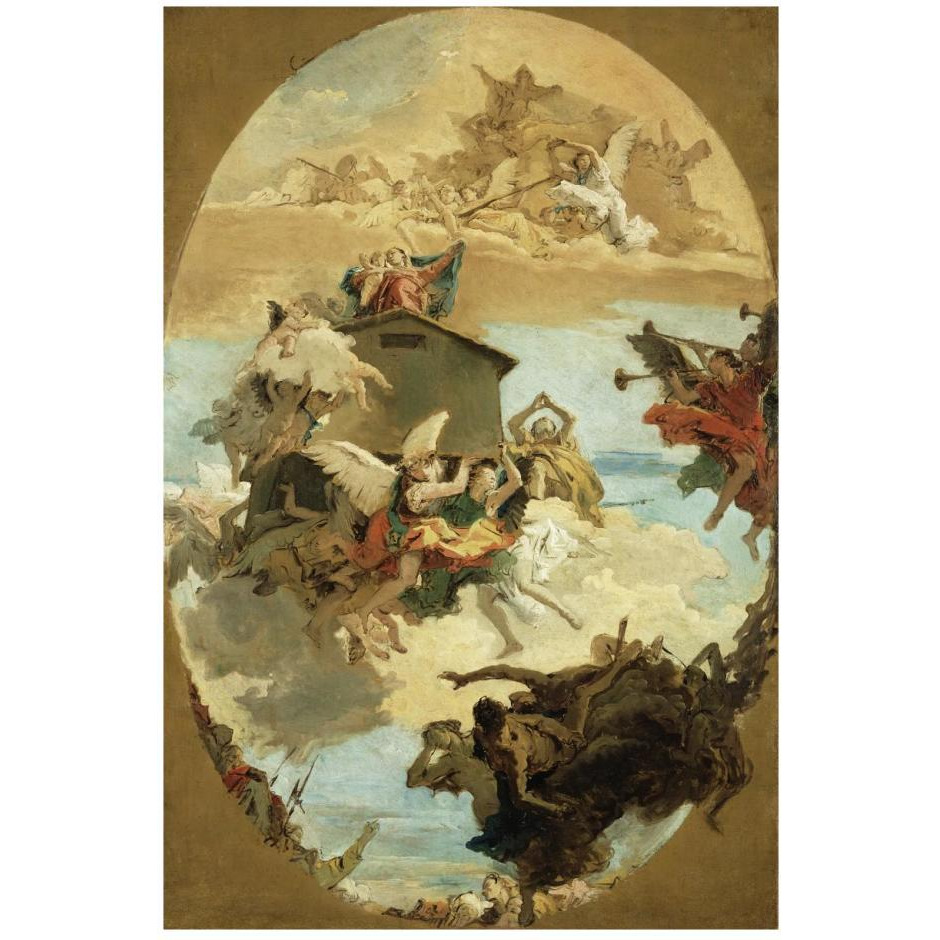 The Miracle of the Holy House of Loreto-Paper Art-18&quotx26"
