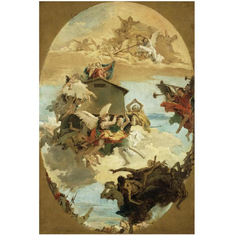 The Miracle of the Holy House of Loreto-Paper Art-26&quotx38"