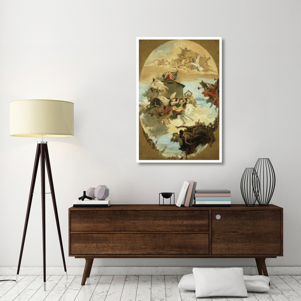 The Miracle of the Holy House of Loreto-Paper Art-34&quotx50"