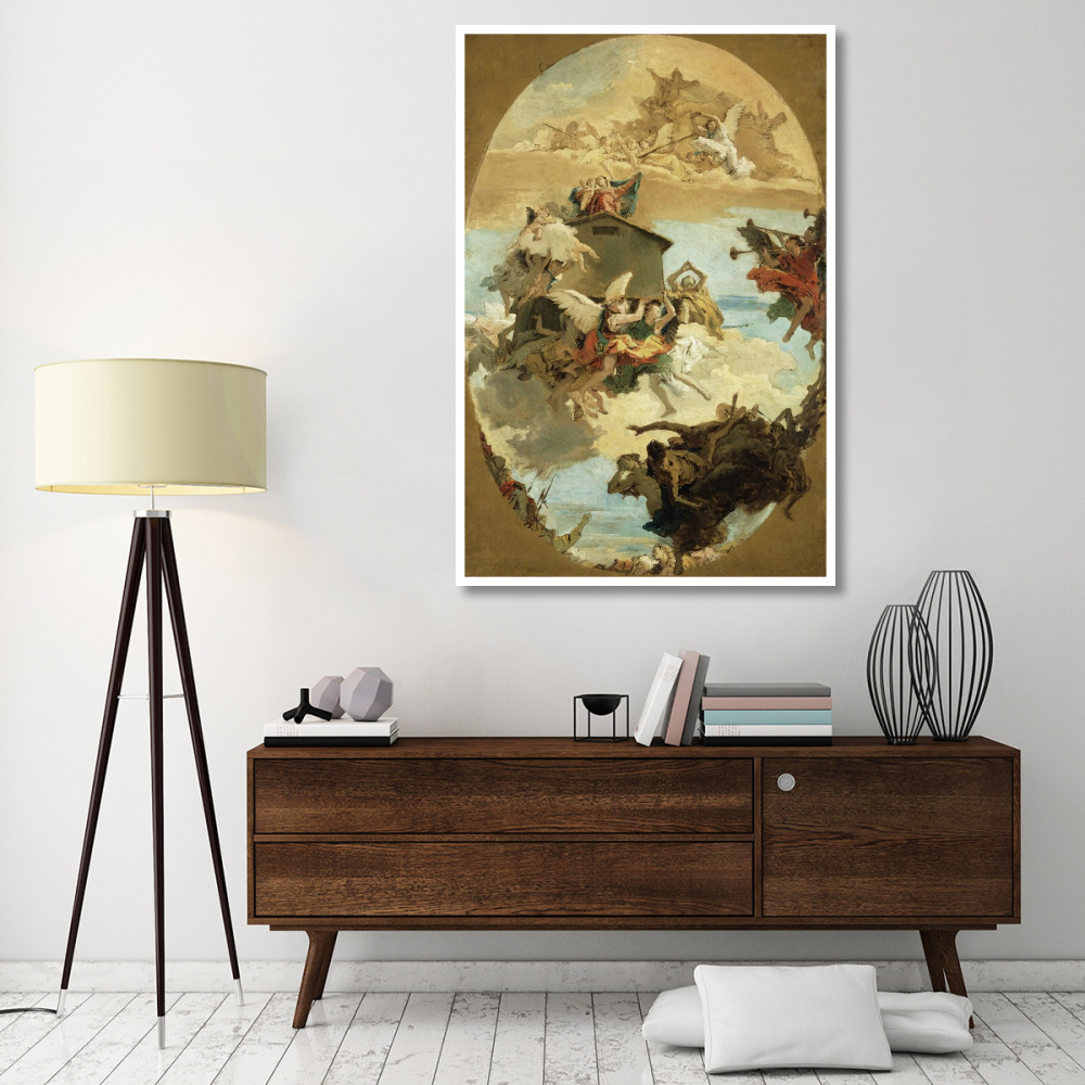 The Miracle of the Holy House of Loreto-Paper Art-42&quotx62"
