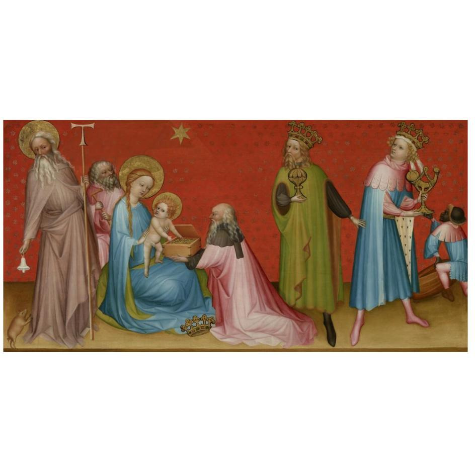 The Adoration of the Magi with Saint Anthony Abbot-Paper Art-26&quotx14"