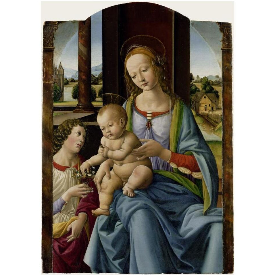 Madonna and Child-Paper Art-30&quotx42"