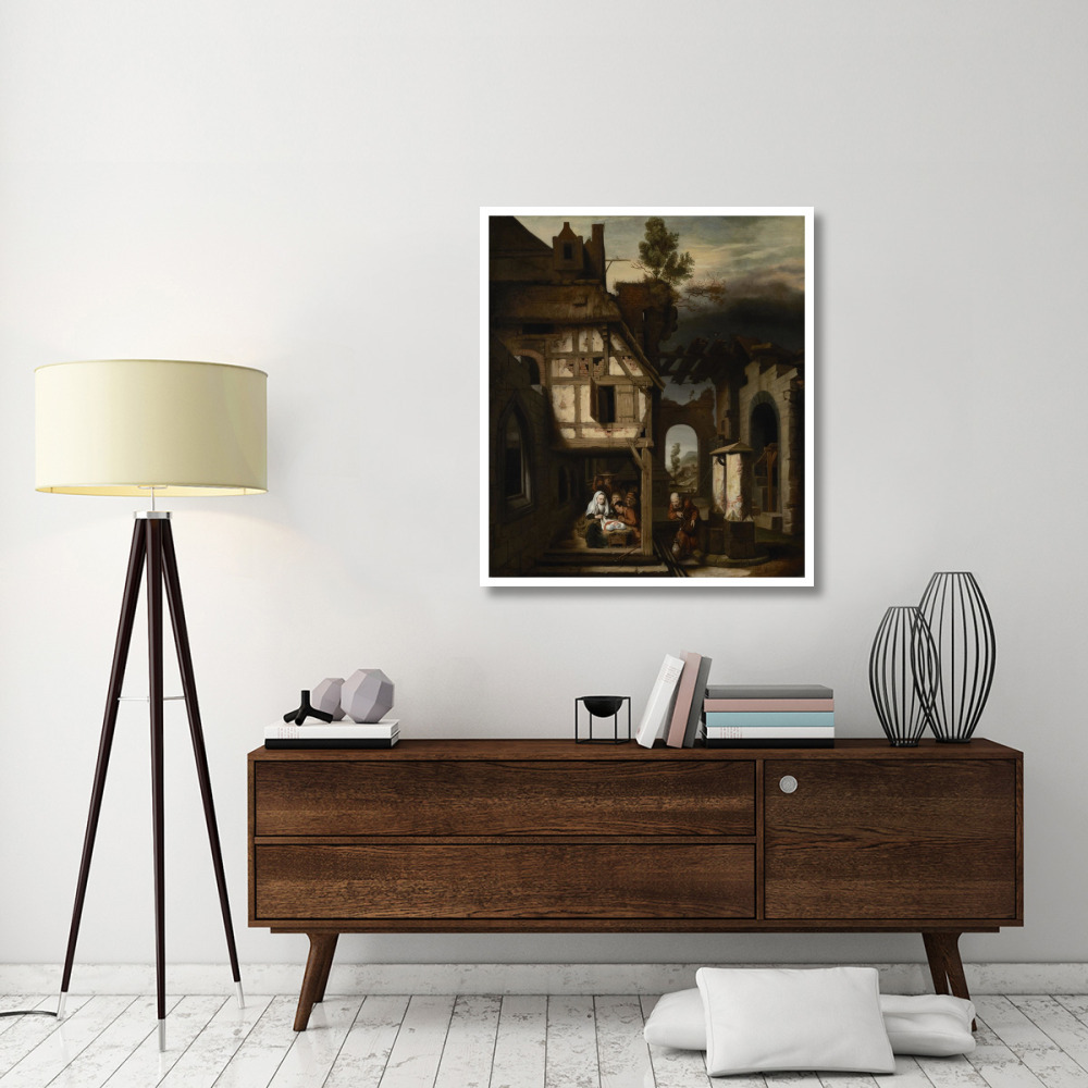 Adoration of the Shepherds-Paper Art-37&quotx42"