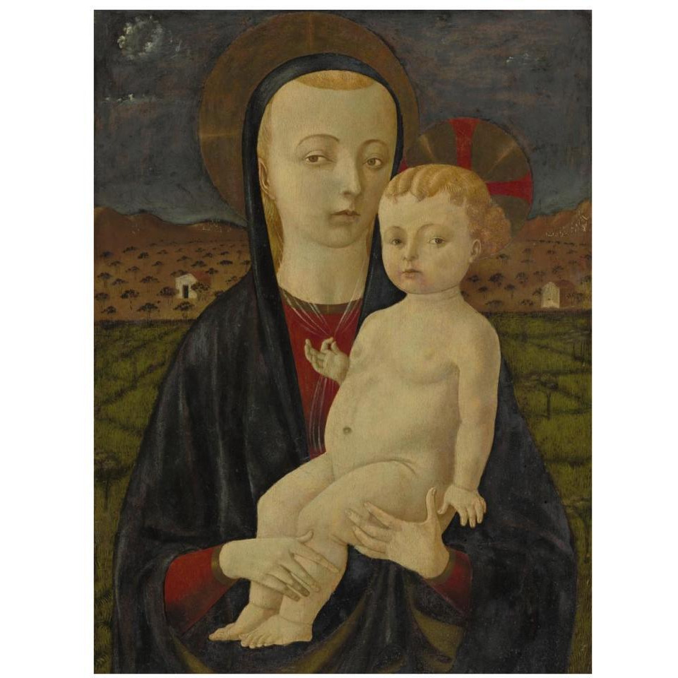 Madonna and Child-Paper Art-26&quotx34"