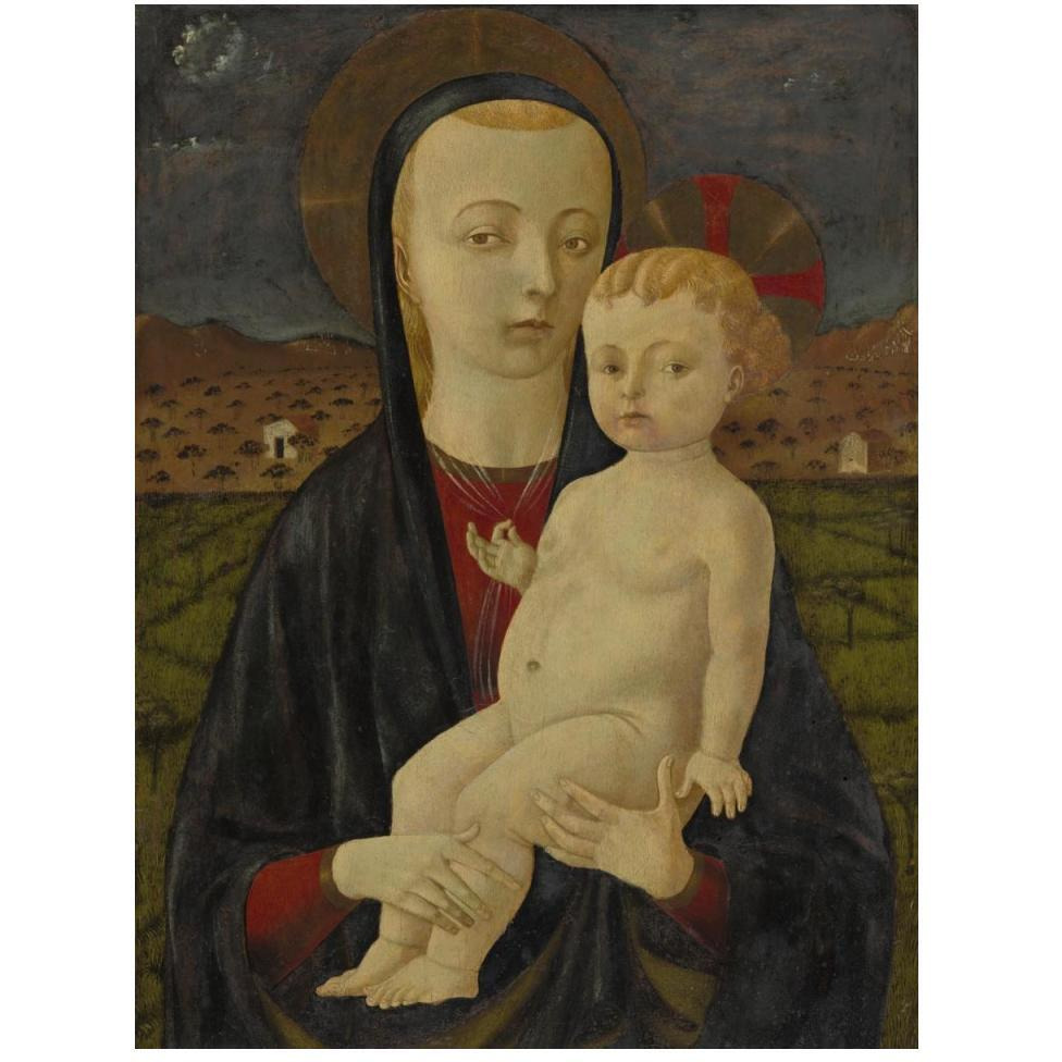 Madonna and Child-Paper Art-38&quotx50"