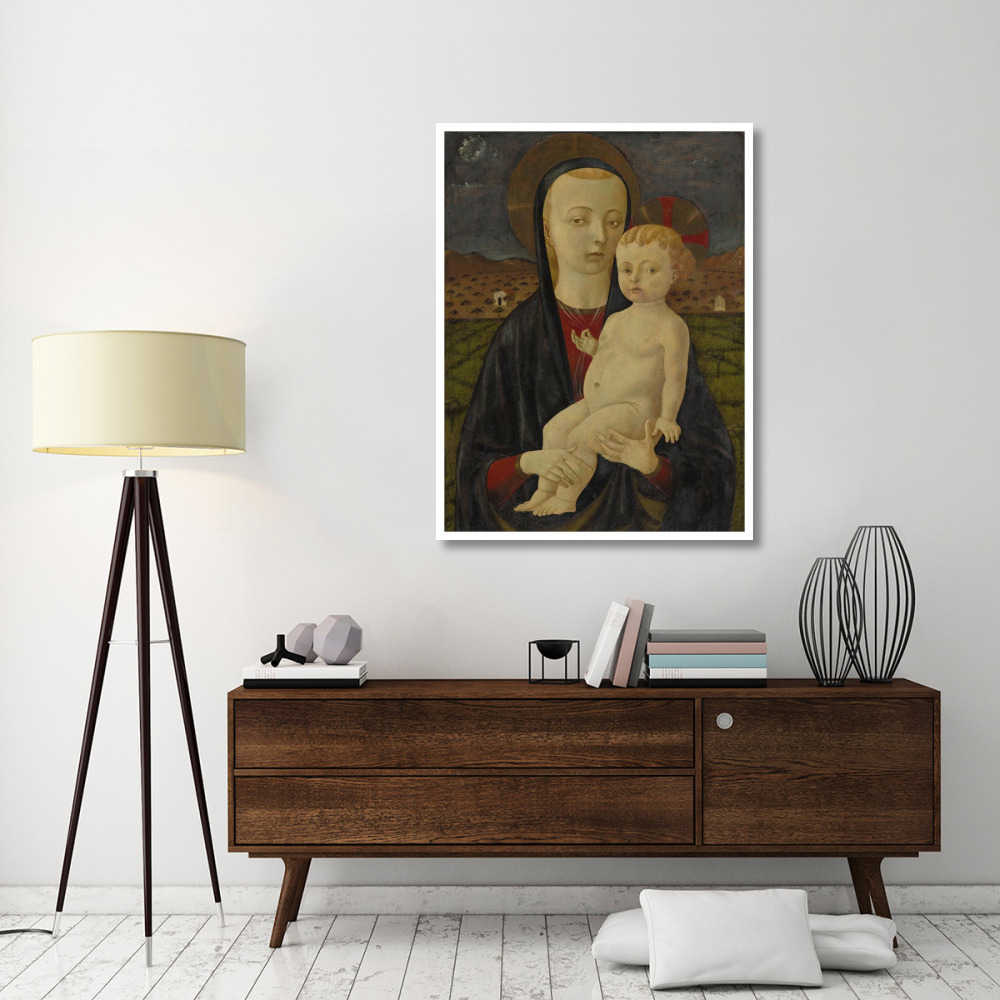 Madonna and Child-Paper Art-38&quotx50"