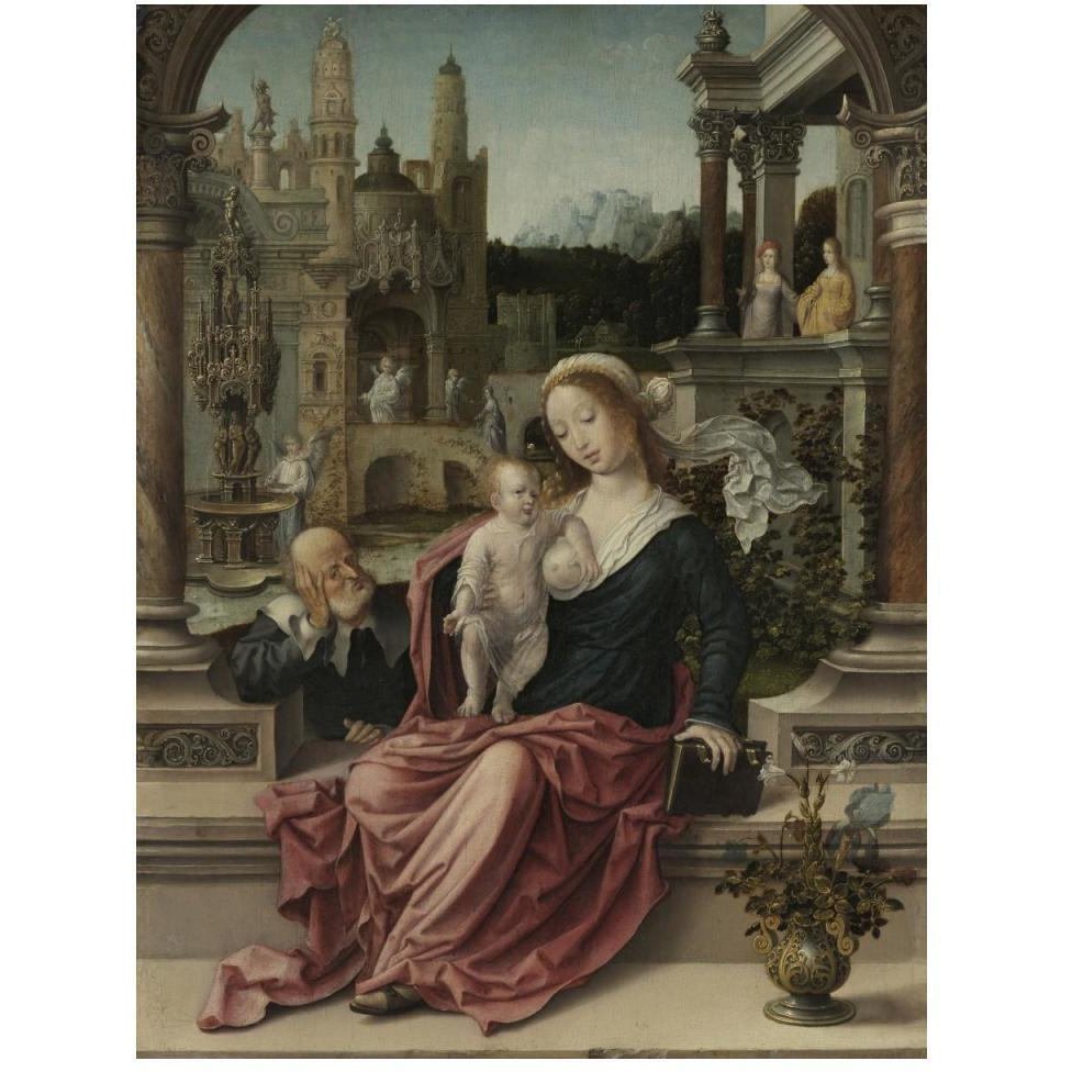 The Holy Family-Paper Art-38&quotx50"