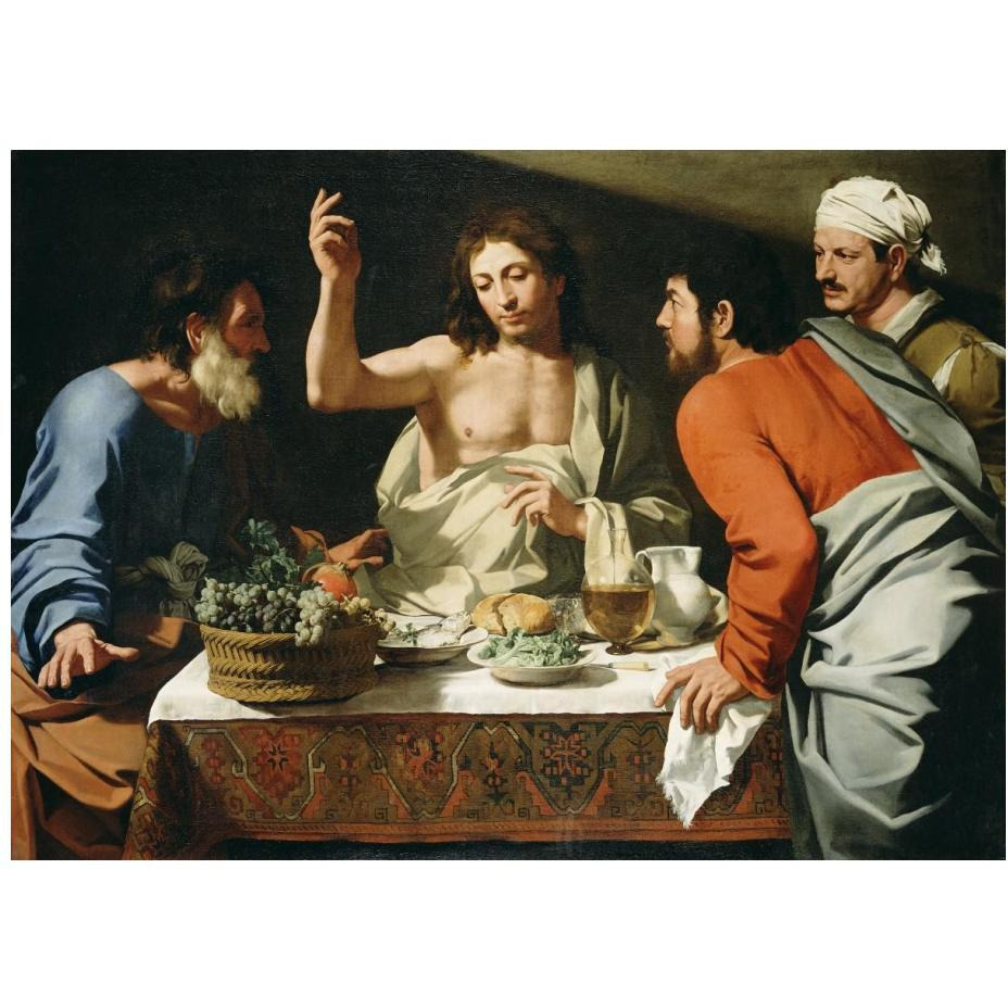 The Supper at Emmaus-Paper Art-24&quotx18"