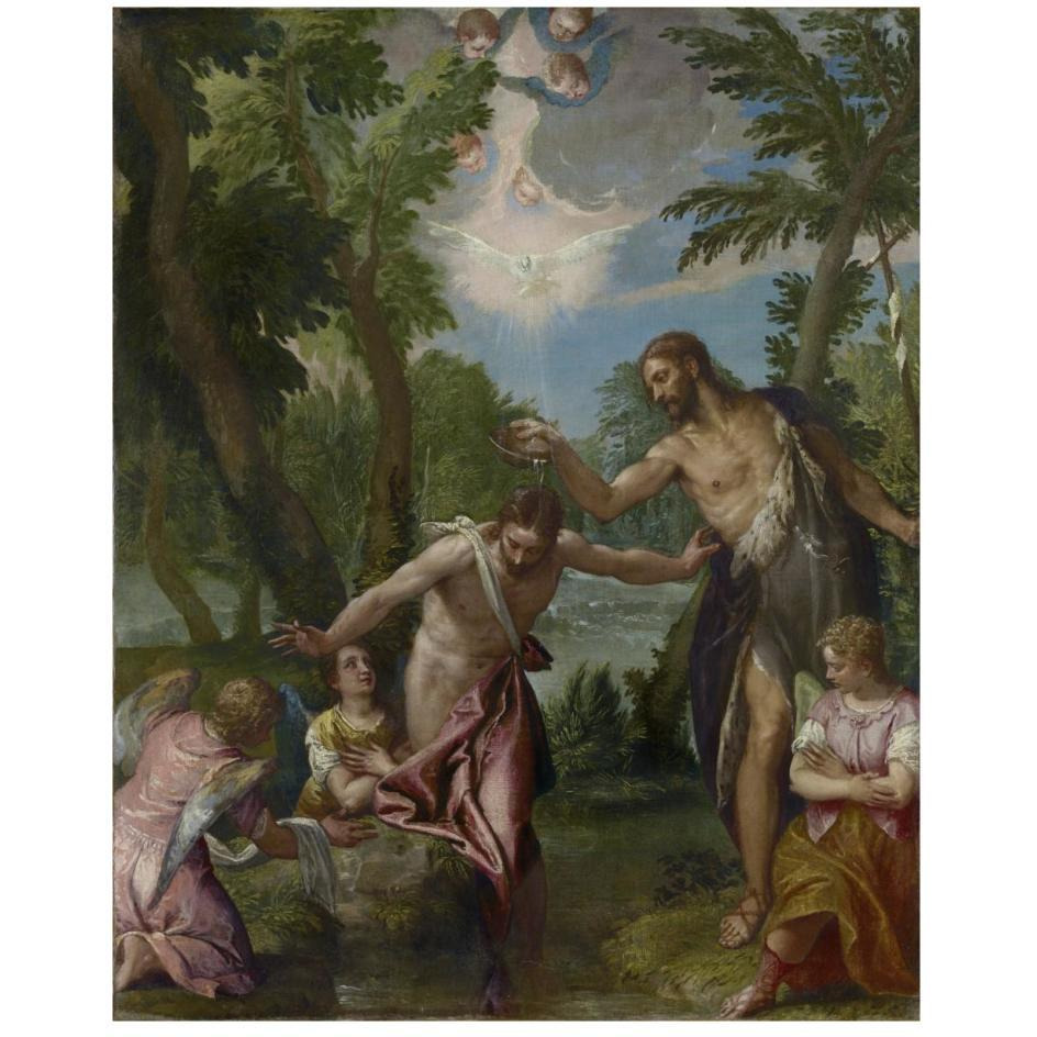 The Baptism of Christ-Paper Art-22&quotx26"