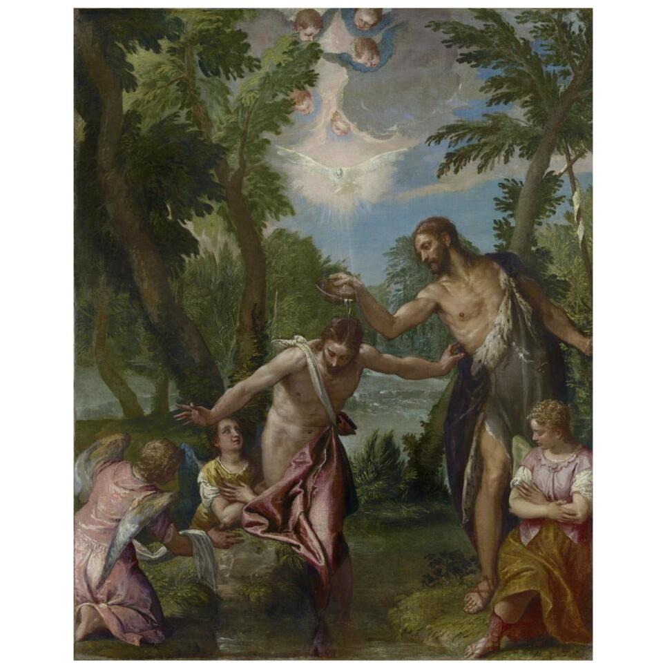 The Baptism of Christ-Paper Art-30&quotx37"