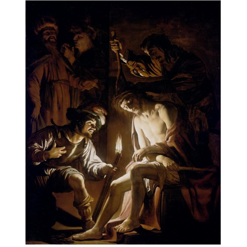 Christ Crowned with Thorns-Paper Art-24&quotx30"