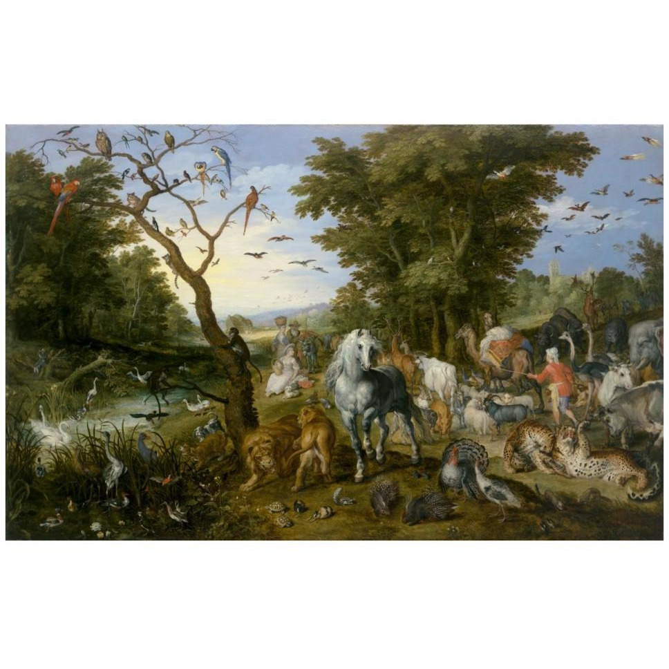 The Entry of the Animals into Noah's Ark-Paper Art-42&quotx27"
