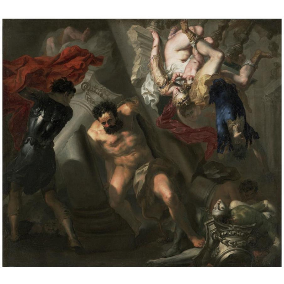 The Death of Samson-Paper Art-18&quotx16"