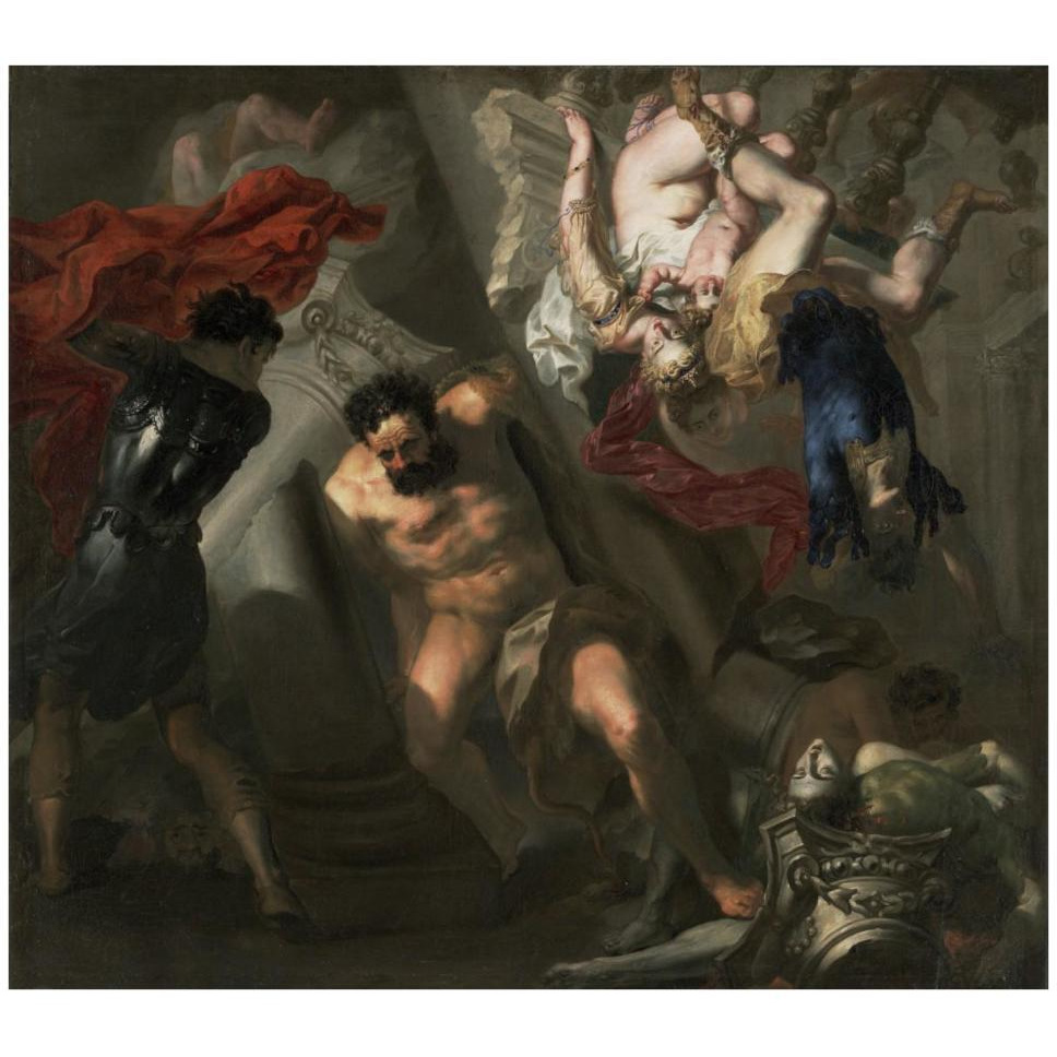 The Death of Samson-Paper Art-42&quotx38"
