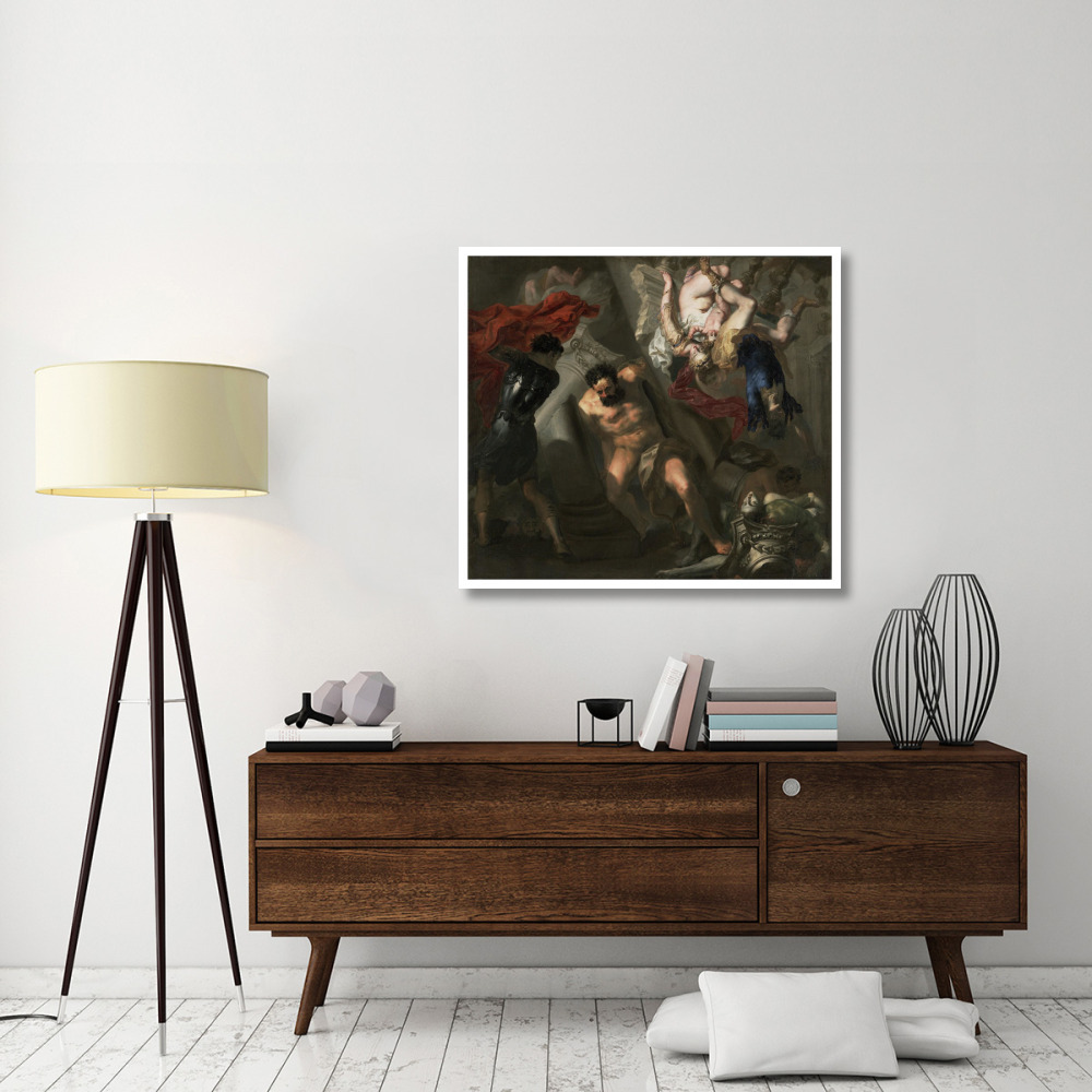 The Death of Samson-Paper Art-42&quotx38"