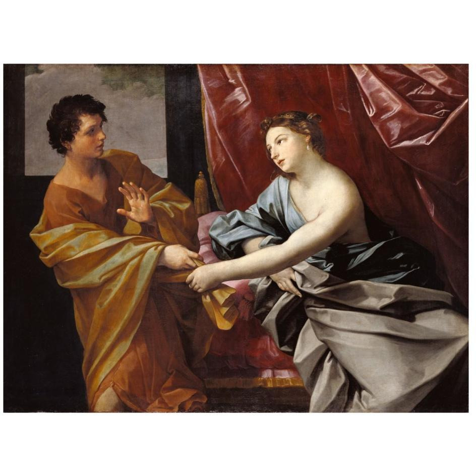 Joseph and Potiphar's Wife-Paper Art-26&quotx20"