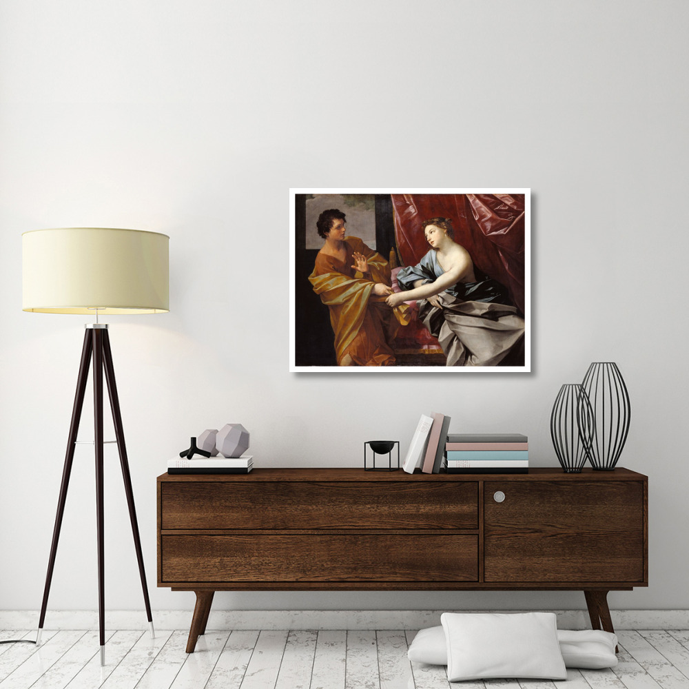 Joseph and Potiphar's Wife-Paper Art-42&quotx32"