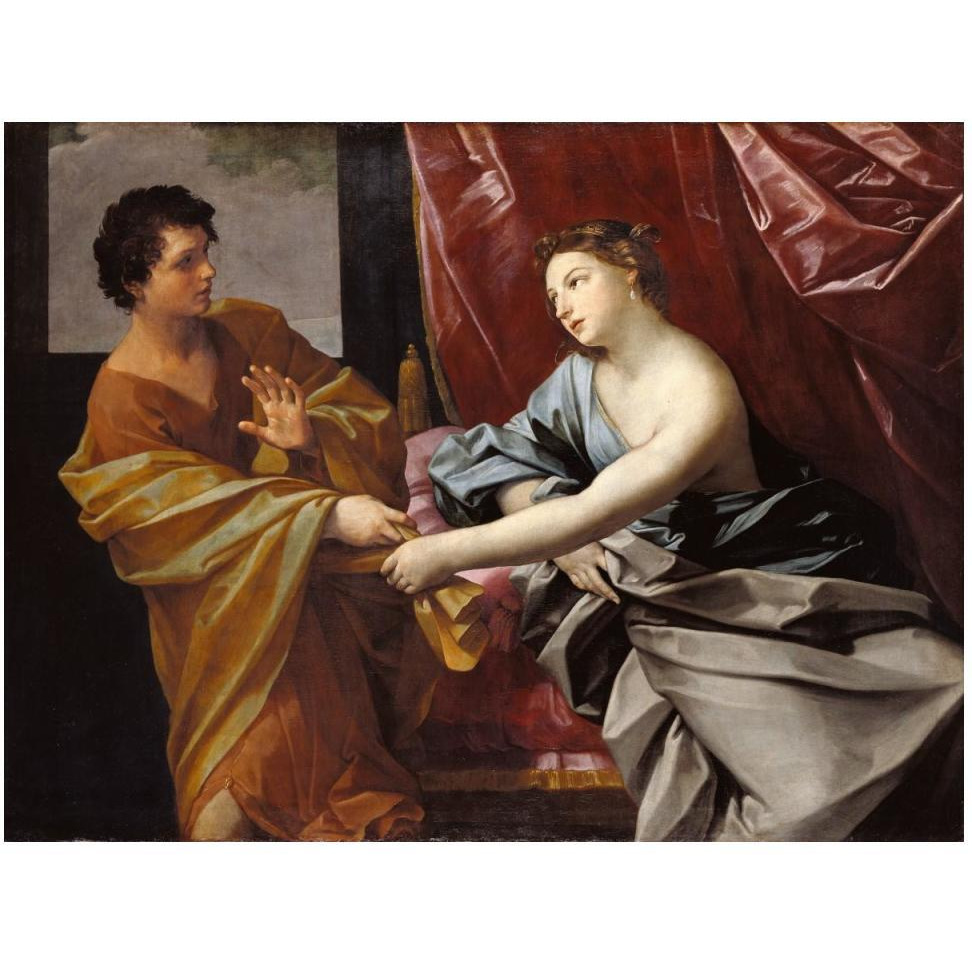 Joseph and Potiphar's Wife-Paper Art-50&quotx38"