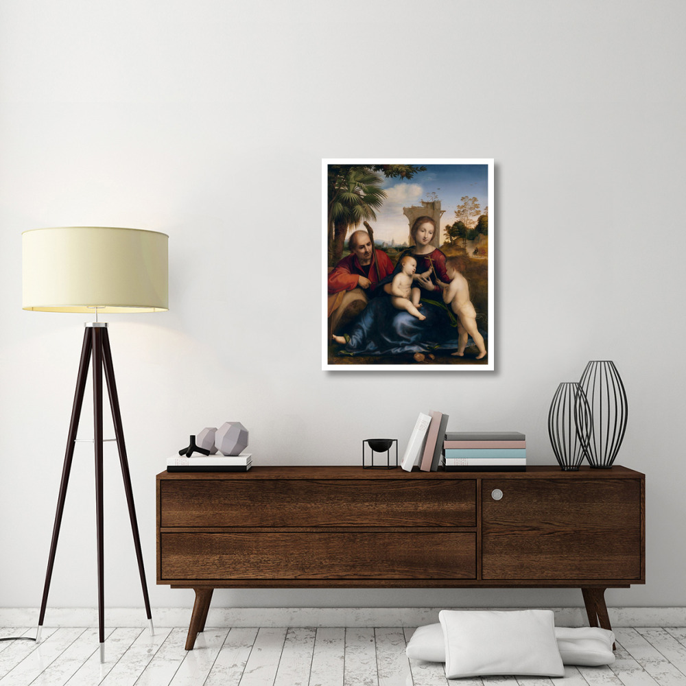 The Rest on the Flight into Egypt with St. John the Baptist-Paper Art-30&quotx37"