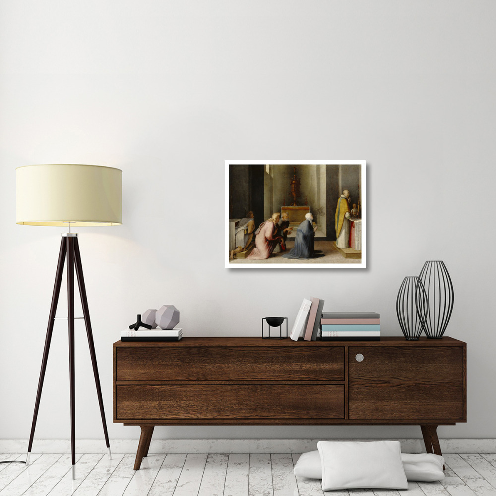 The Miraculous Communion of Saint Catherine of Siena-Paper Art-34&quotx26"
