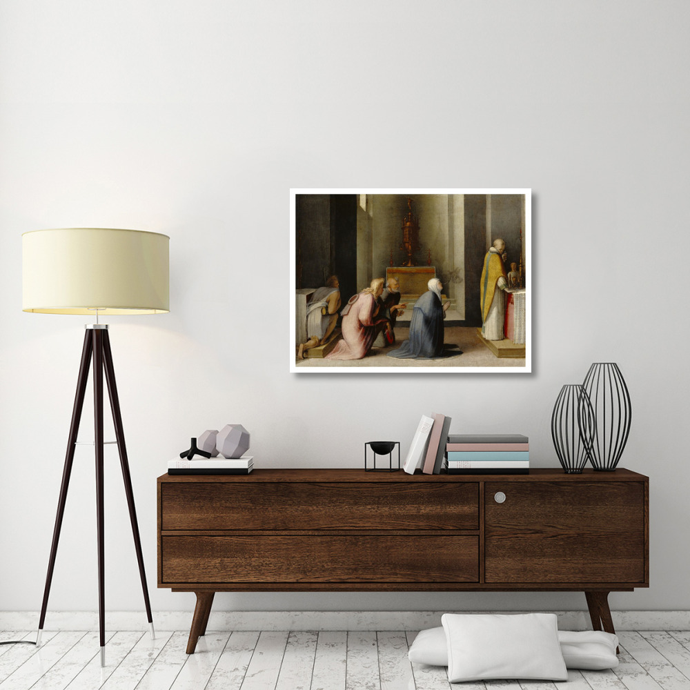 The Miraculous Communion of Saint Catherine of Siena-Paper Art-42&quotx32"