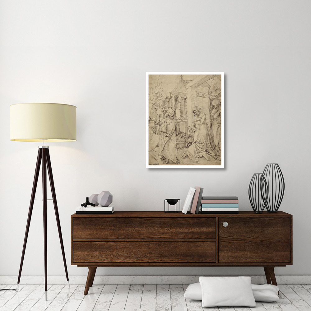 Christ Taking Leave of His Mother-Paper Art-30&quotx37"