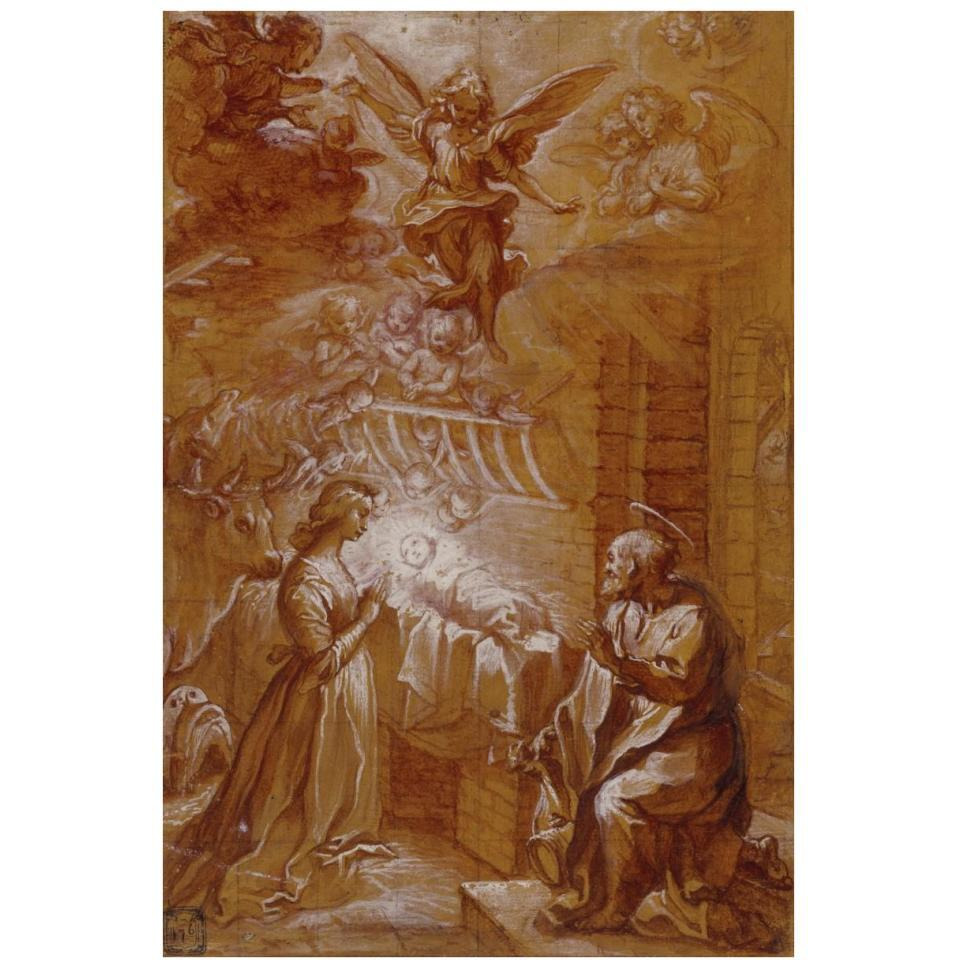 The Nativity-Paper Art-26&quotx38"