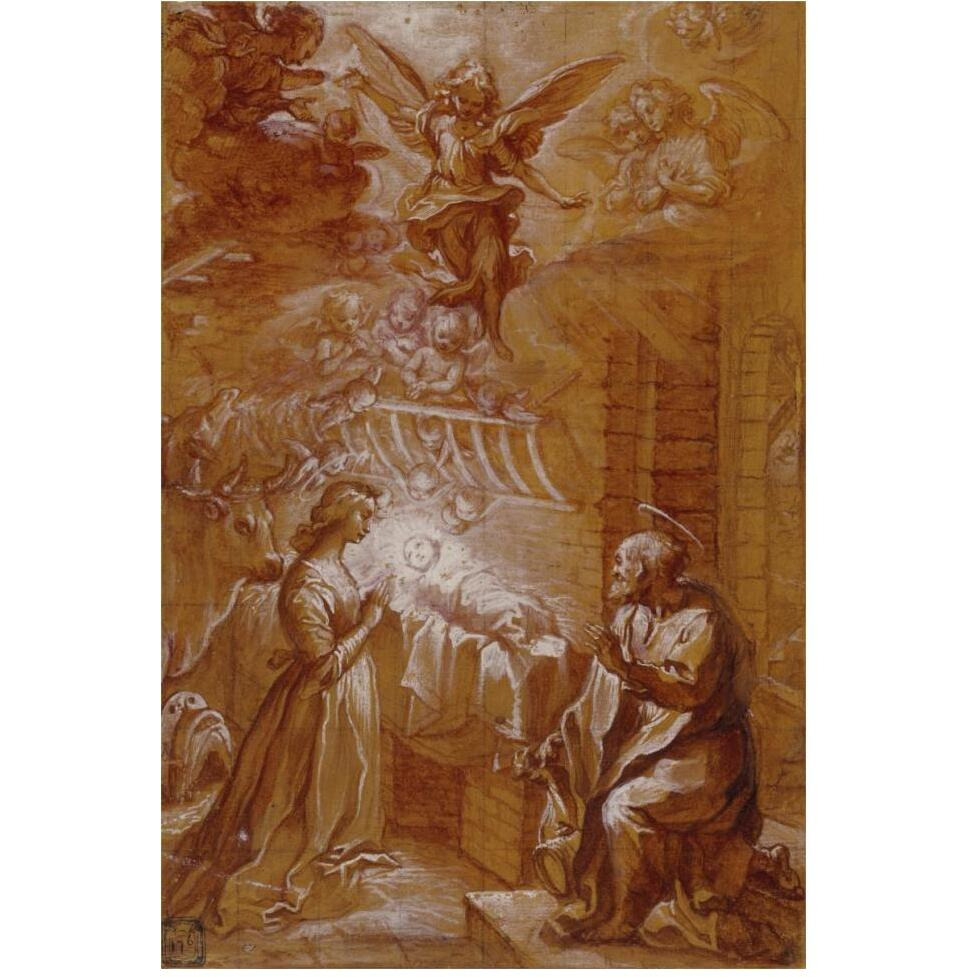 The Nativity-Paper Art-42&quotx62"