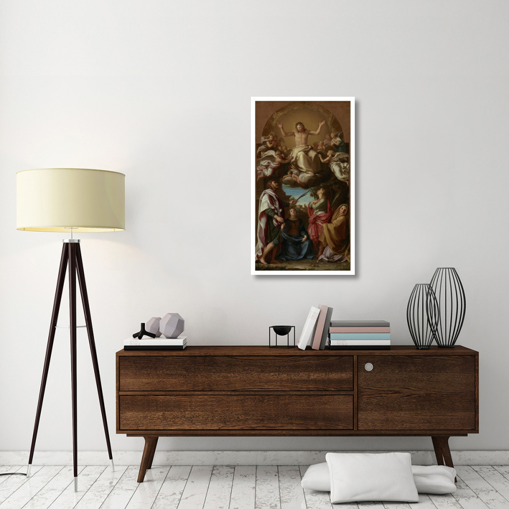 Christ in Glory with Saints Celsus, Julian, Marcionilla and Basilissa-Paper Art-24&quotx42"