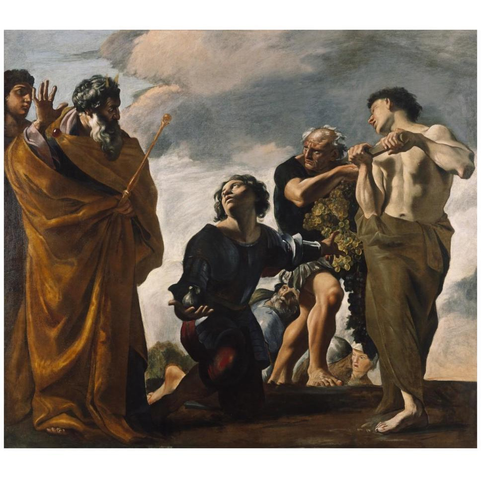 Moses and the Messengers from Canaan-Paper Art-42&quotx37"