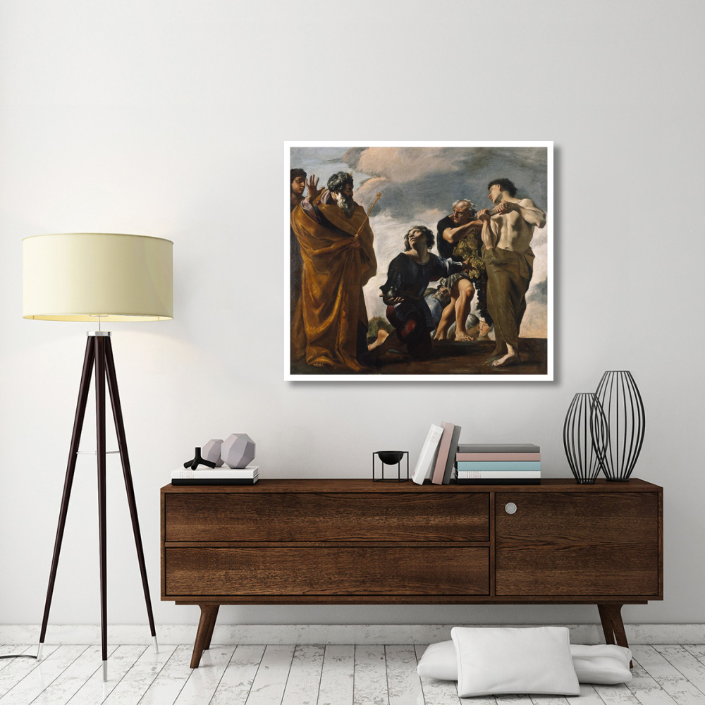 Moses and the Messengers from Canaan-Paper Art-46&quotx41"