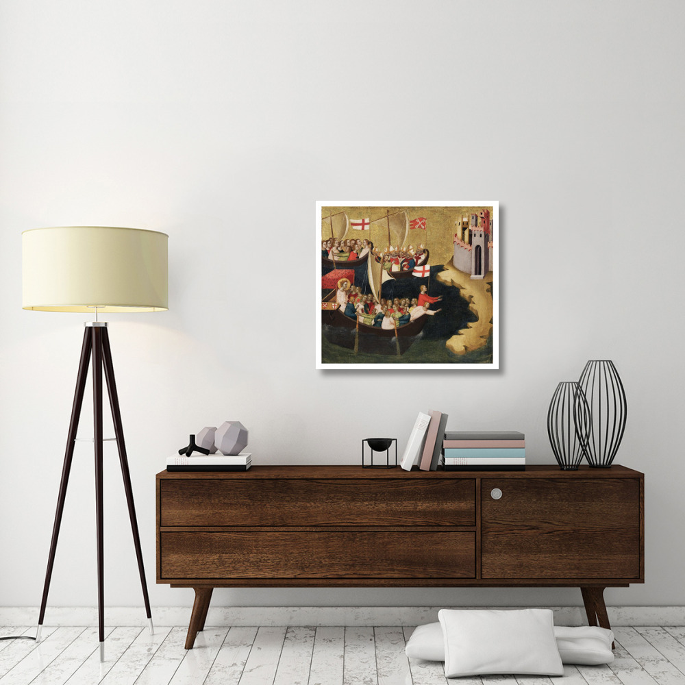 Arrival of Saint Ursula at Cologne-Paper Art-32&quotx30"