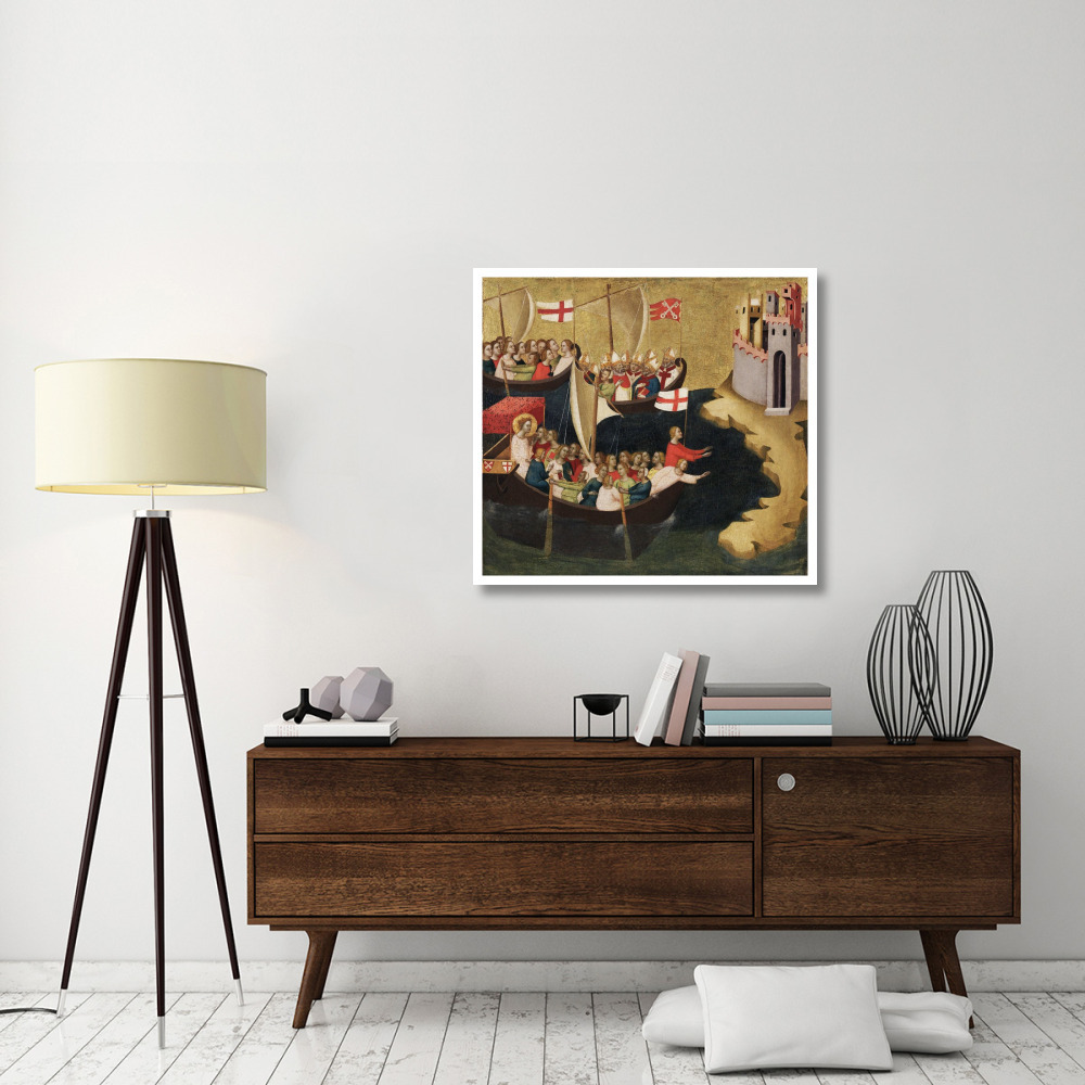 Arrival of Saint Ursula at Cologne-Paper Art-38&quotx35"