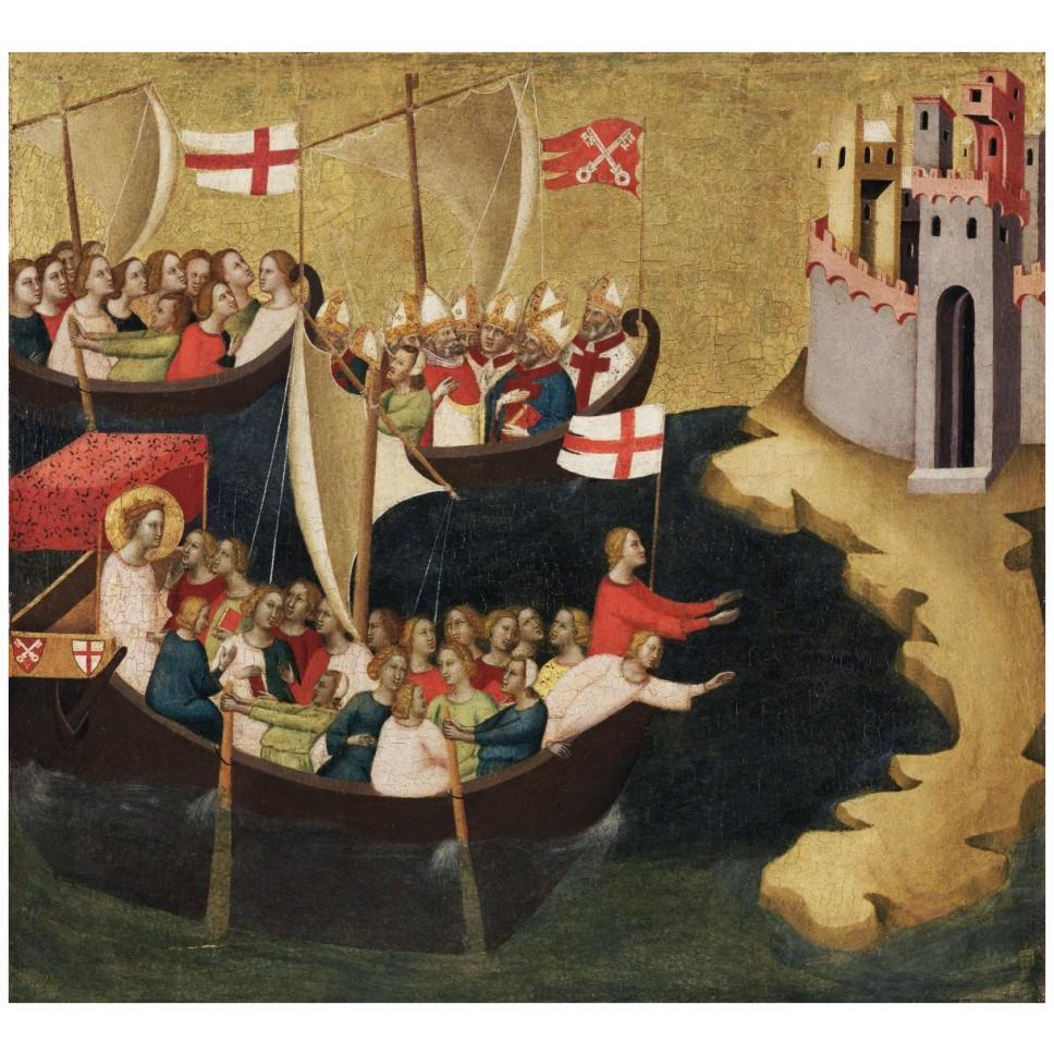 Arrival of Saint Ursula at Cologne-Paper Art-42&quotx39"