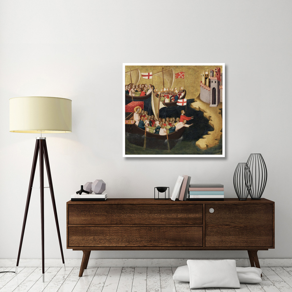 Arrival of Saint Ursula at Cologne-Paper Art-42&quotx39"