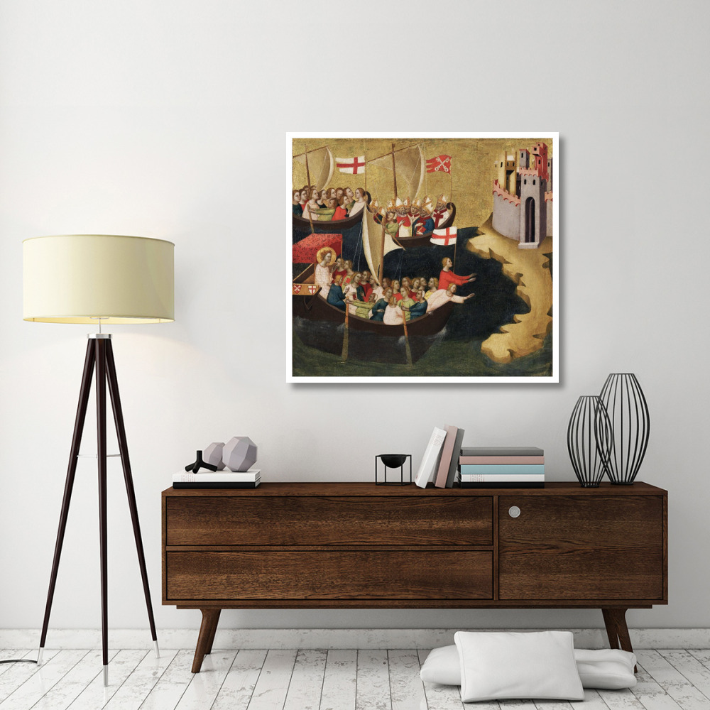Arrival of Saint Ursula at Cologne-Paper Art-46&quotx42"